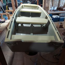 Hand crafted 8' boat w/electric motor