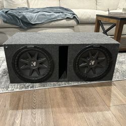 Two 12in kicker Subwoofer And Box