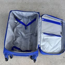 Delsey Blue Suitcase 