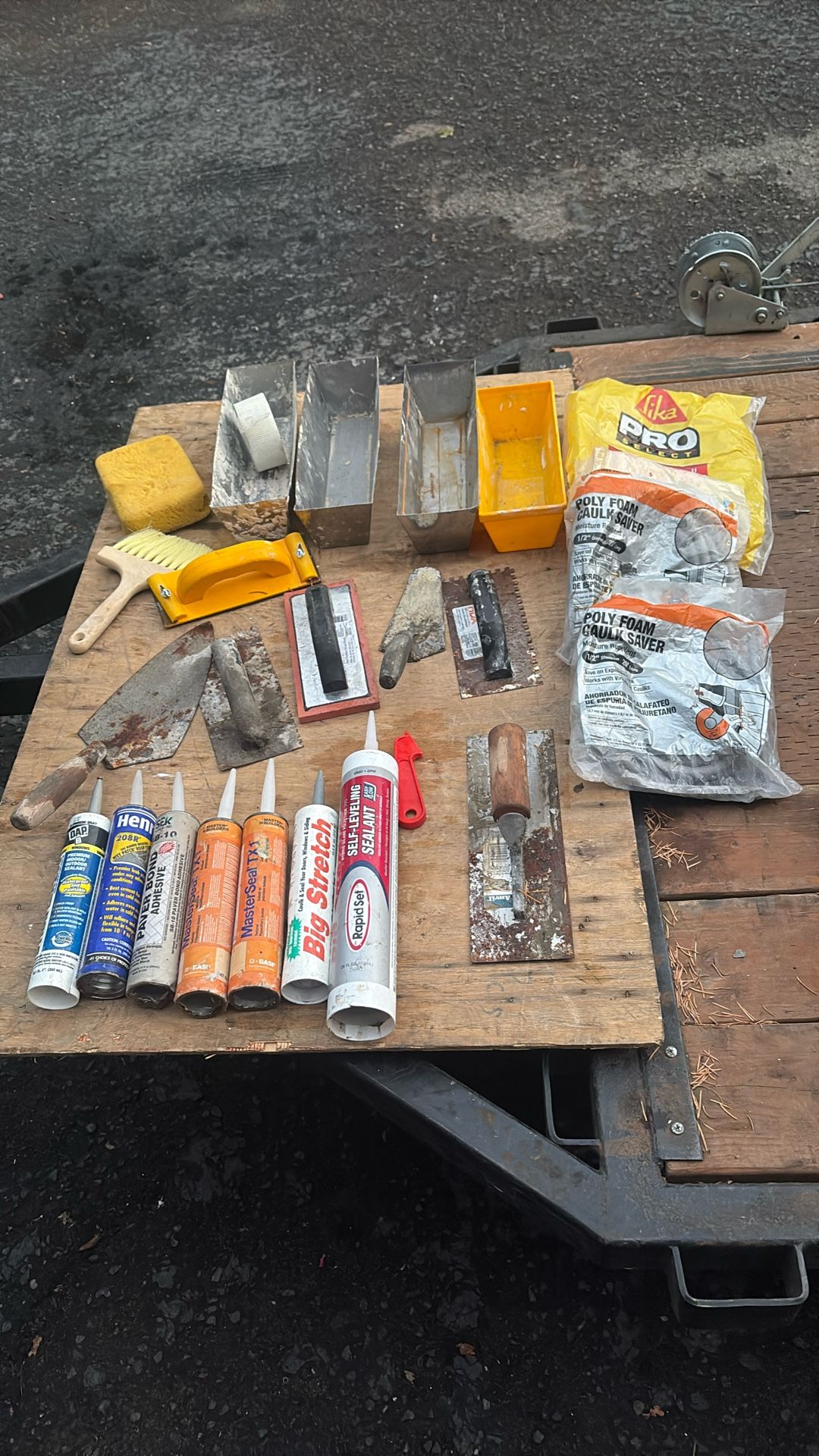 concrete tools and misc…..