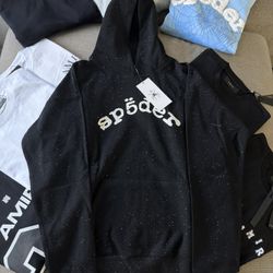 Sp5der Vvs Black Hoodie 