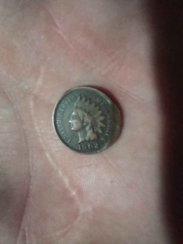 1902 Indian Head Penny,With Error 