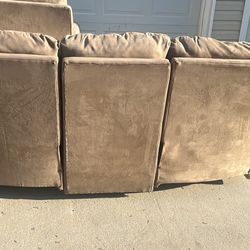 Couch 3 Seats And Love Seat Recliners In Good Condition 