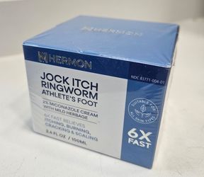 Hermon jock itch ringworm athletes foot cream 3.4oz
