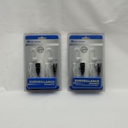 2-Pack Midland AVPH3 Surveillance Headsets - New