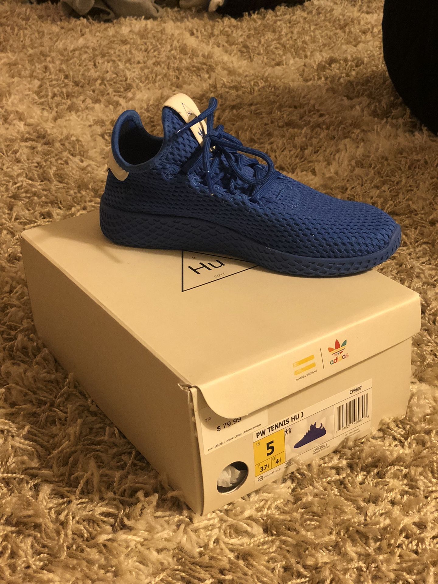 Blue Adidas Tennis Hu V1//Pharrell Williams