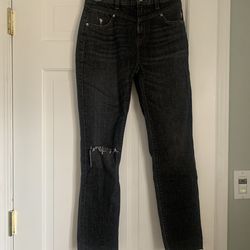 Hudson distressed black jeans