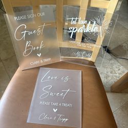 Signs For Wedding Or Party