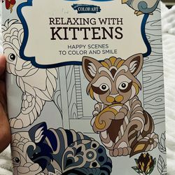 Relaxing With Kittens Coloring Book