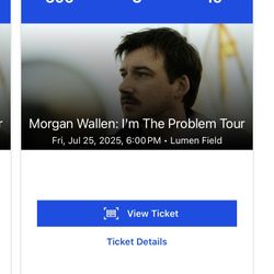Morgan Wallen Tickets ( $190 Each At Face value)