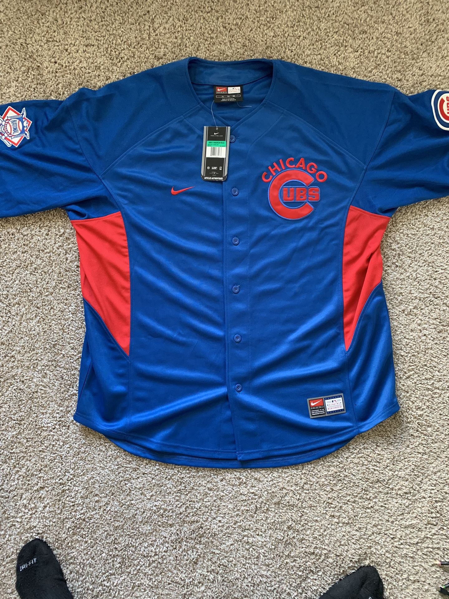 RARE Authentic Vintage Chicago Cubs Sewn Nike 