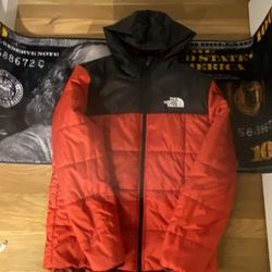 flipable north face puffer size small