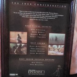 Star Wars Episode 1- The Phantom Menace Oscars PROMO POSTER 10x12.5