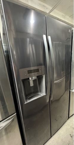 Kenmore Side by Side Black Stainless Refrigerator