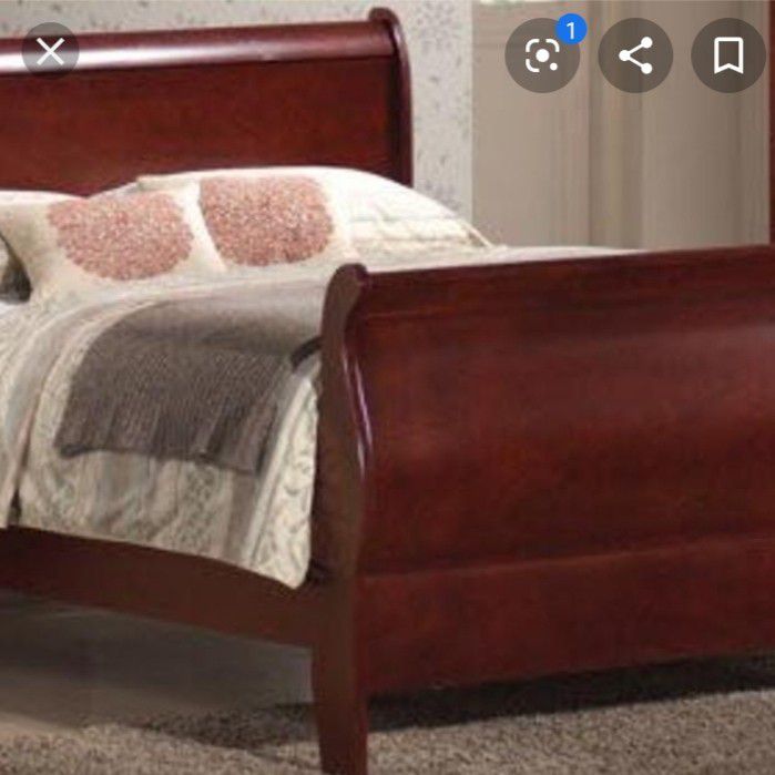 Sleigh Bed frame Full Sized