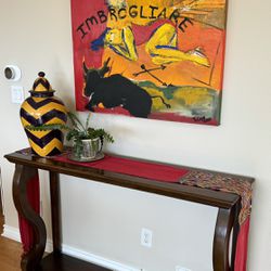 MOVING Must Sell - Groovy Console Table (Sale Is Table Only)