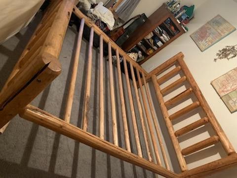 King size bed frame- already taken apart except head and foot