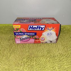 Hefty 50 Trash Bags 13 Gallons Fabuloso Watermelon Scent