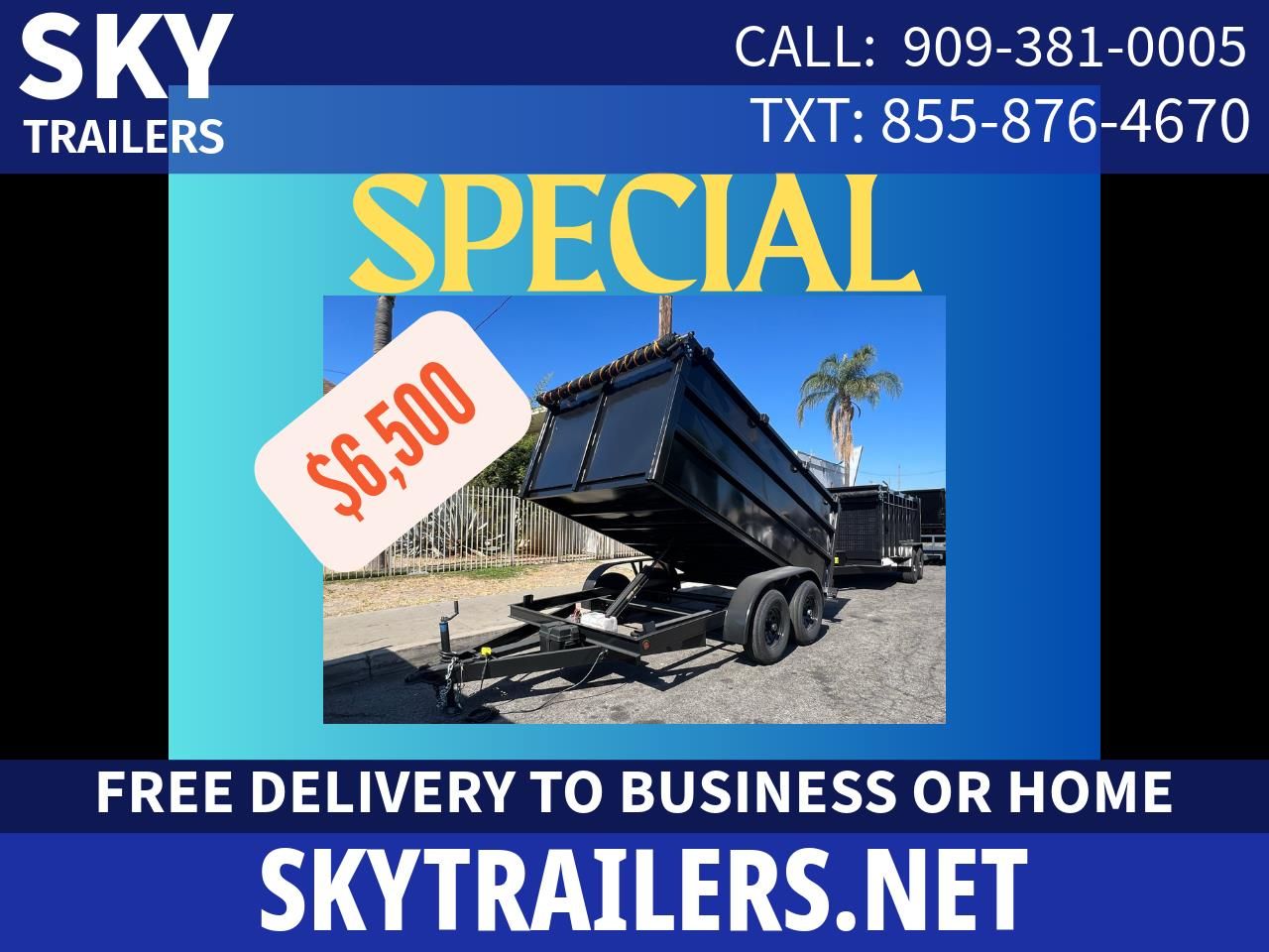 Dump Trailer 8x12x4