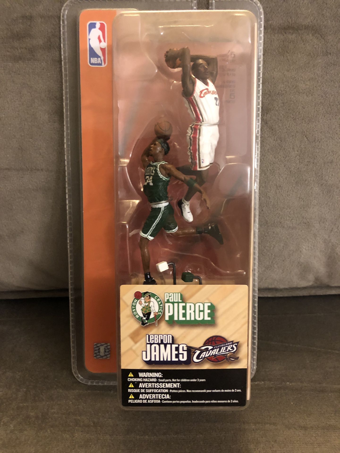 McFarlane Toys NBA 3 inch Sports Picks Series 1 Mini Figures Lebron James & Paul Pierce