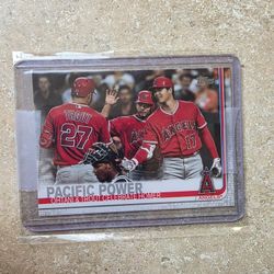 Mike Trout/ Shoehei Ohtani Pacific Power Topps