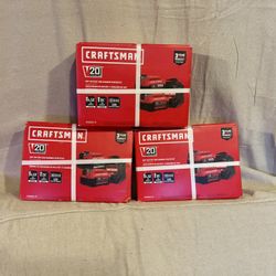 NEW CRAFTSMAN V20 20 -Volt 2 -Pack Lithium-ion ( 4 Ah 6 Ah Battery and Charger)