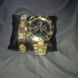 Micheal Kors Watch And Bracelet 