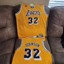 Lakers Magic Johnson Throwback Jersey 