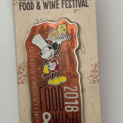 Disney California Adventure Food and Wine Festival 2018 LR Pin NEW