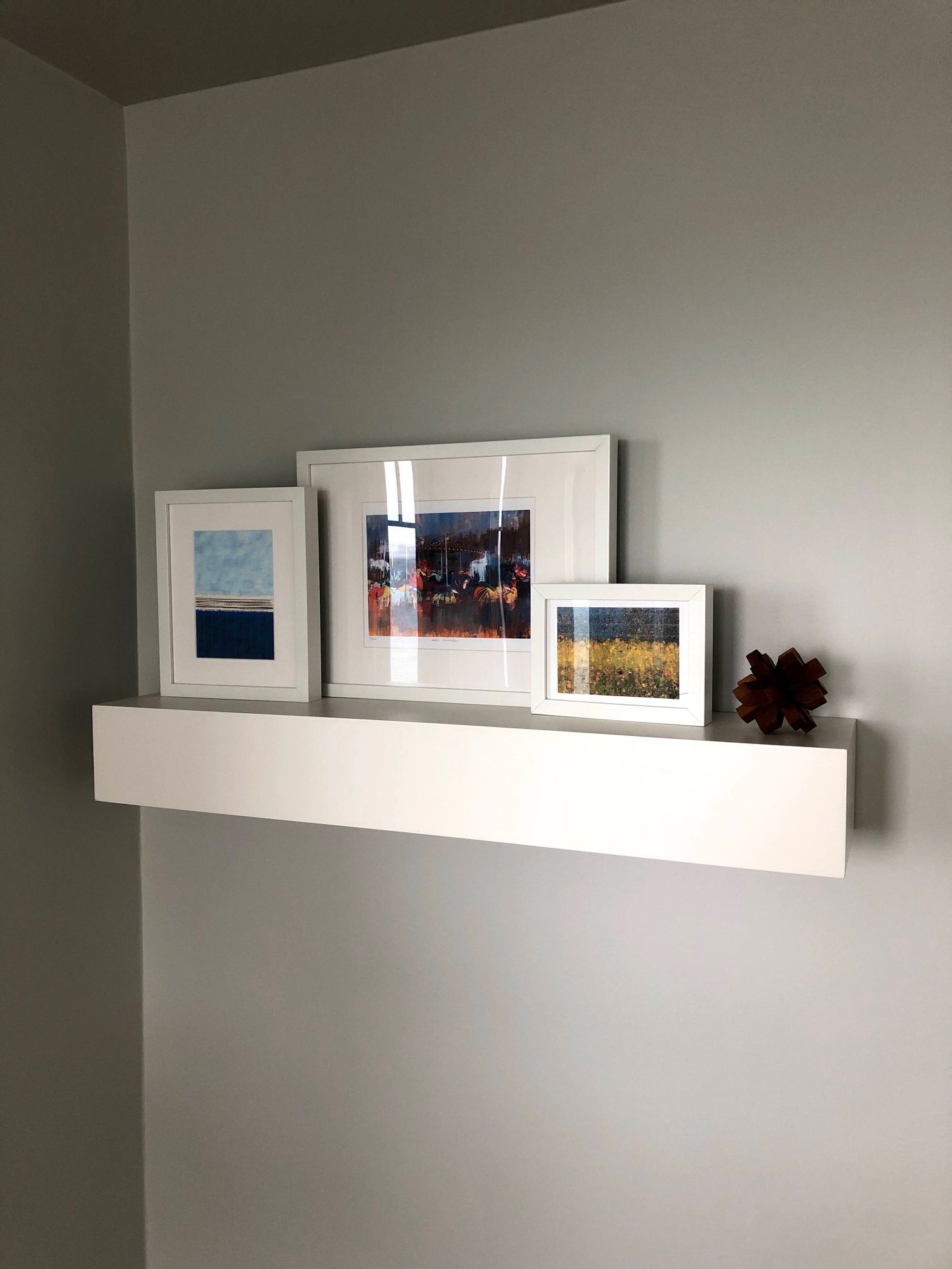 White Floating Shelf