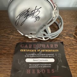James Laurinaitus Autographed Ohio State Helmet with COA!  