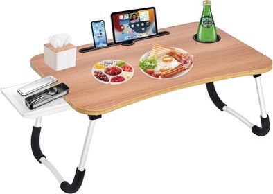 Portable Foldable Laptop Bed Desk Table Tray Stand with Cup Holder & Drawer ⭐NEW IN BOX⭐ CYISell
