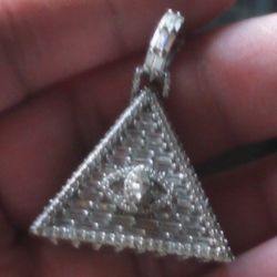 Silver Pendant Piramid 