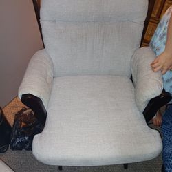  A cute grey rocker and ottom
