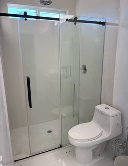 Shower doors with install