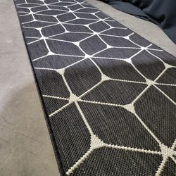Geometric Entryway Runner Rug