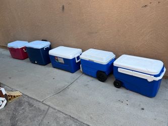 5 coolers $30 each thanks