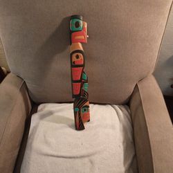Native American, Hand Carved And Painted