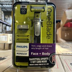 Philips Norelco OneBlade Face + Body Hybrid Electric Trimmer and Shaver, QP2630/70