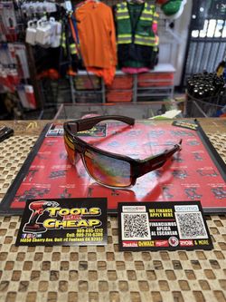 BOMBER Mega-Bomb Red Mirror Polarized Safety Glasses