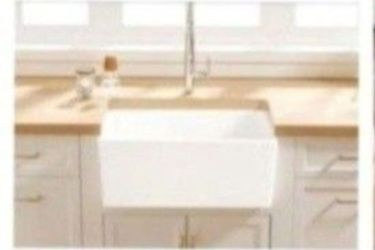 Eridanus Denbigh Crisp White Ceramic 24 in. Single Bowl Farmhouse Apron Kitchen Sink with Bottom Grid and Basket Strainer
