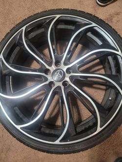 Rims 20 inch all set of 4 came w/ tire size 225/30/20   5 x 100
