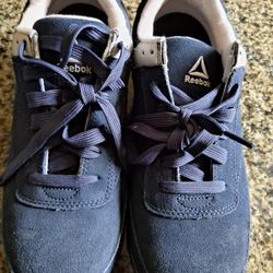 Reebok. Steeltoe.  Leather. 11.5W