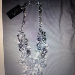 NEW W/TAG NECKLACE JEWELRY, WOMENS, SILVER CHARMS