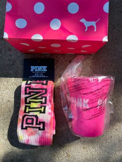 Pink socks and cup