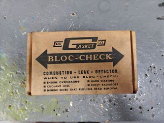 Gasket Co. "Bloc-Check" Combustion Leak Detector Kit (Model 3100)