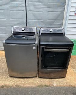 LG Washer and Dryer Set – Graphite Steel