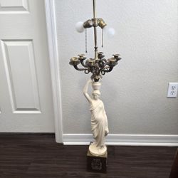 Antique 1880s Italian Fairy Lamp With Dual Bulbs