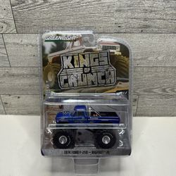 GreenLight Collectibles Kings Crunch Blue ‘1974 Ford F - 250 BigFoot  / Limited Edition • Die Cast Metal • Made in China Scale 1:64