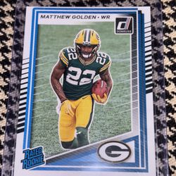Donruss Rated Rookie Matthew Golden Green Bay Packers Football Card 